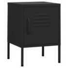 Vidaxl Nightstand Black 35X35X51 Cm Steel