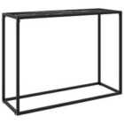 Vidaxl Console Table Black 100X35X75 Cm Tempered Glass