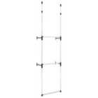 Vidaxl Telescopic Wardrobe System With Rods Aluminium