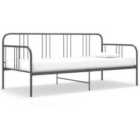 Vidaxl Sofa Bed Frame Grey Metal 90X200 Cm