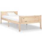 Vidaxl Bed Frame Solid Pinewood 100X200 Cm