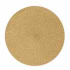 Set Of 2 Glitter Woven Placemat - Gold