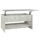 Vidaxl Coffee Table Concrete Grey 80X50X40 Cm Engineered Wood