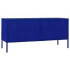 Vidaxl Tv Cabinet Navy Blue 105X35X50 Cm Steel