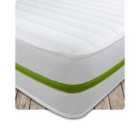 Starlight Beds Cooltouch Green Stripe Memory Foam Pinna-coil Innerspring Premium Value Mattress With White Border 4FT6 Double