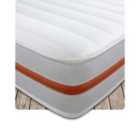Starlight Beds Cooltouch Orange Stripe Memory Foam Pinna-coil Innerspring Value Mattress With White Border - King Size