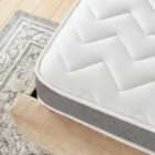 Starlight Beds Cooltouch Zig Zag Hybrid Memory Foam & Pinna-coil Innerspring Mattress with Grey Border - Double