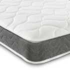 Starlight Beds Cooltouch Hybrid Memory Foam & Pinna-coil Innerspring Value Mattress With Grey Border, 18Cm Deep. 4Ft6 Double Mattress - 135Cm X 190Cm