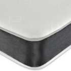 Starlight Beds Cooltouch Zoned Lines Premium Hybrid Memory Foam Pinna-coil Innerspring Mattress With Grey Border - Small Single