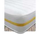 Starlight Beds Cooltouch Yellow Stripe Hybrid Memory Foam Pinna-coil Innerspring Value Mattress With White Border - Small Single