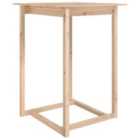 Vidaxl Bar Table 80X80X110 Cm Solid Wood Pine