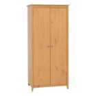 Seconique Oslo 2 Door Wardrobe - Antique Pine