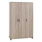 Seconique Oliver 3 Door Wardrobe - Light Oak Effect