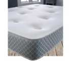 Starlight Beds Cooltouch Nebraska Diamond Comfort Hand Tufted Memory Foam Pinna-coil Innerspring Value With Grey Border 2FT6 Small Single Mattress