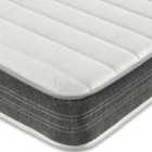 Cooltouch Scirocco Airflow Hybrid Memory Fibre Foam Pinna-coil Innerspring Sprung Value Mattress Grey 4FT6 Double