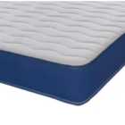 Extreme Comfort Cooltouch Colours Wave Hybrid Memory Foam & Pinna-coil Innerspring Mattress With Navy Border 18Cms Deep 3Ft Single 90Cmx190Cm