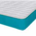 Extreme Comfort Cooltouch Colours Wave Hybrid Memory Foam & Pinna-coil Innerspring Mattress With Aqua Border 18Cms Deep 4Ft Small Double 120Cmx190Cm