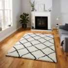 Scandi Berber White/Black Rectangle 200 x 290cm Polypropylene Berber G257