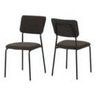 Seconique Sheldon Dining Chair (x4 Per Box) - Grey Boucle Fabric