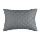 Norfolk Collection Titchwell Rectangular Scatter Cushion - Mid Grey