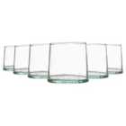 Merzouga Recycled Glass Tumblers - 200Ml - Clear - Pack Of 6