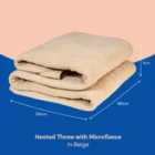 Russell Hobbs RHHT1004BG Heated Throw With Microfleece - Beige