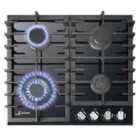 Kaiser Grand Chef Turbo Gas Hob Black Glass KCG 6383