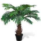 Vidaxl Lifelike Artificial Cycus Palm Tree With Pot 80 Cm