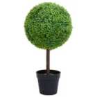 Vidaxl Artificial Boxwood Plant With Pot Ball Shaped Green 50 Cm