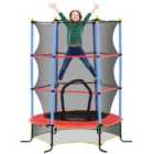 HOMCOM Trampoline for Kids w/Enclosure Net Built-in Zipper 3-10 Year