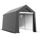 Outsunny 2.1 x 3.6(m) Portable Shed, Waterproof and Heavy Duty Dark Grey