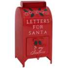 HOMCOM Christmas Post Box Freestanding or Wall Mounted for Xmas Decoration