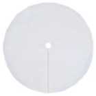 Vidaxl Christmas Tree Skirt White 122 Cm Faux