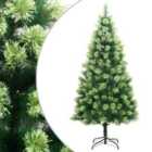 Vidaxl Artificial Hinged Christmas Tree With Stand 210 Cm