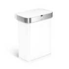 Simplehuman 58L Rect. Sensor Bin W/Voice, White