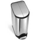 Simplehuman 30L Butterfly Bin, Brushed