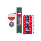Green Christmas 8M Wrap Pack Bold +4M Raffia/Tags
