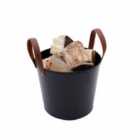 Charles Bentley Mulberry Small Leather Handle Log Bucket