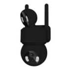 Smart Wi-fi Dual Lens Outdoor Dome Ip Camera Black Housing, Ip65