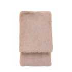 Crossland Grove Juniper Faux Fur Throw Mauve 1500X2000Mm