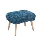 Artemis Home Cushla Bubbly Velvet Small Footstool - Teal