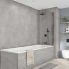 Wetwall Elite Pewter Terrazzo Tongue & Groove Single Shower Panel - 2420 x 600 x 10mm