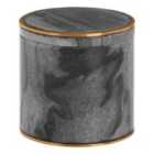 Maison By Premier Grey Marble Brass Storage Pot