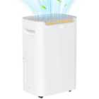HOMCOM 20L/Day Dehumidifier For Home Damp, With 24H Timer, White