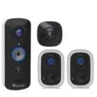 Toucan Security Outdoor Cameras & Video Doorbell Bundle V3 + 2X S4