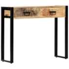 vidaXL Console Table 90x30x75 cm Solid Mango Wood