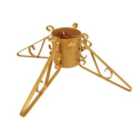 Garden Pride Premium Christmas Tree Stand Gold 5" Diameter