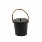 Charles Bentley Plum Leather Handled Ash Bucket