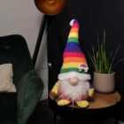 Samuel Alexander 45cm Sitting Plush Christmas Gonk Decoration in Rainbow