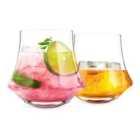 Final Touch Revolve Spirit Glasses 400Ml Set Of 2 Clear